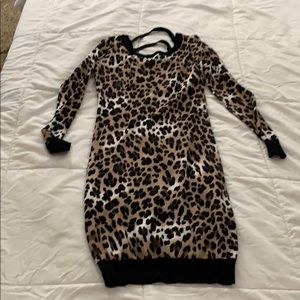 Bebe leopard print dress